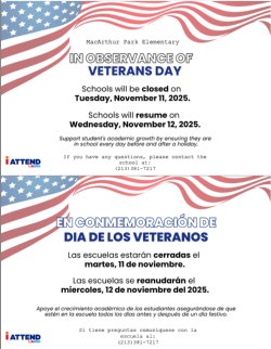 Veterans Day Holiday flyer